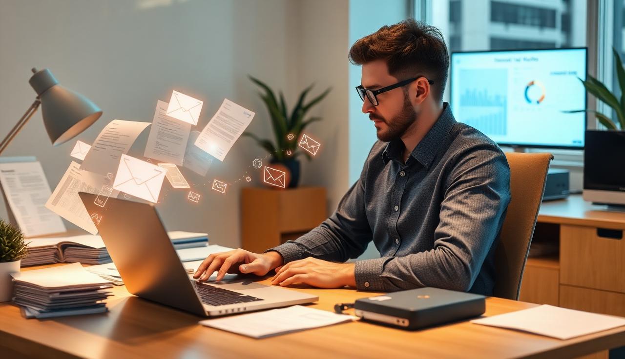 Invoices and form data flowing automatically into a small business system